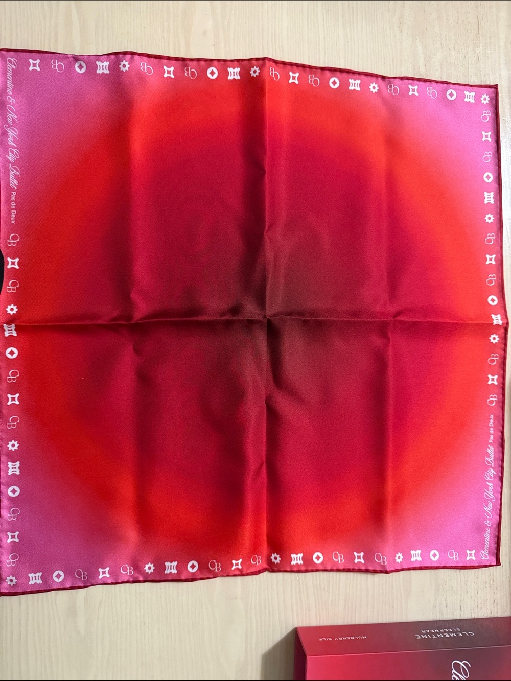 (NWT) Clementine x New York City Ballet Limited Edition Ombré Organic Silk Scarf